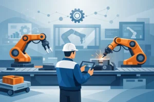 Integração robótica industrial sem erro