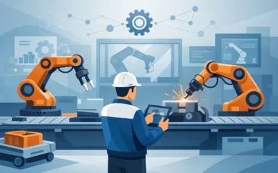 Integração robótica industrial sem erro