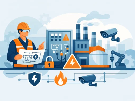 Projeto elétrico de segurança industrial