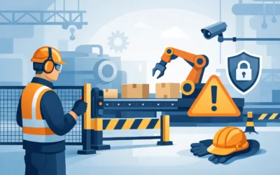 Guia de proteção para transportadores industriais