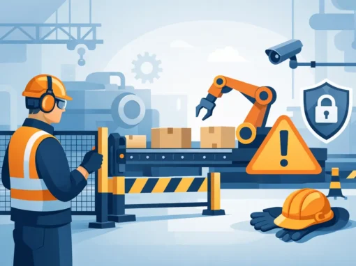 Guia de proteção para transportadores industriais
