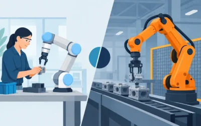 Robô colaborativo versus robô industrial: qual escolher?