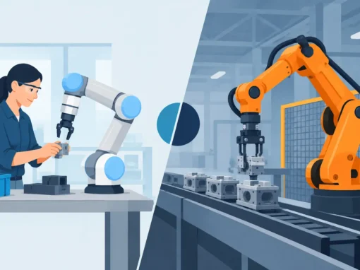Robô colaborativo versus robô industrial: qual escolher?