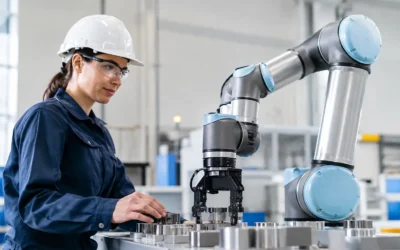 Robótica colaborativa com segurança na indústria
